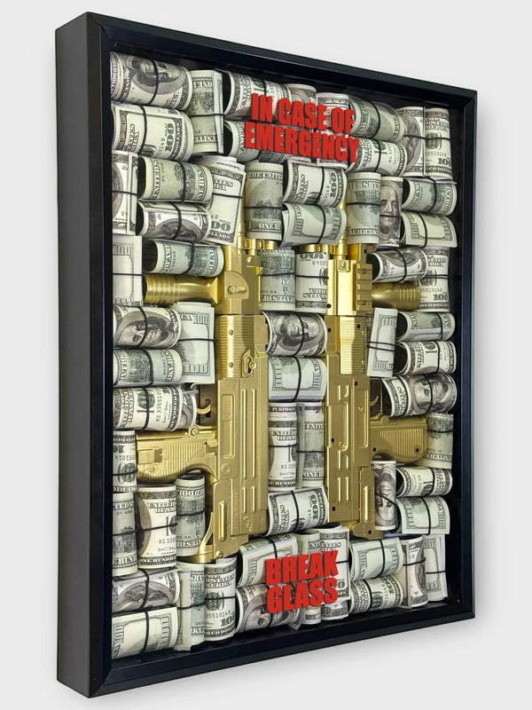 Cartel Gold Uzi Art - Derich Gallery