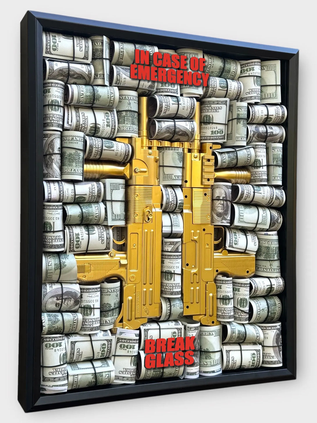 Cartel Gold Uzi Art - Derich Gallery