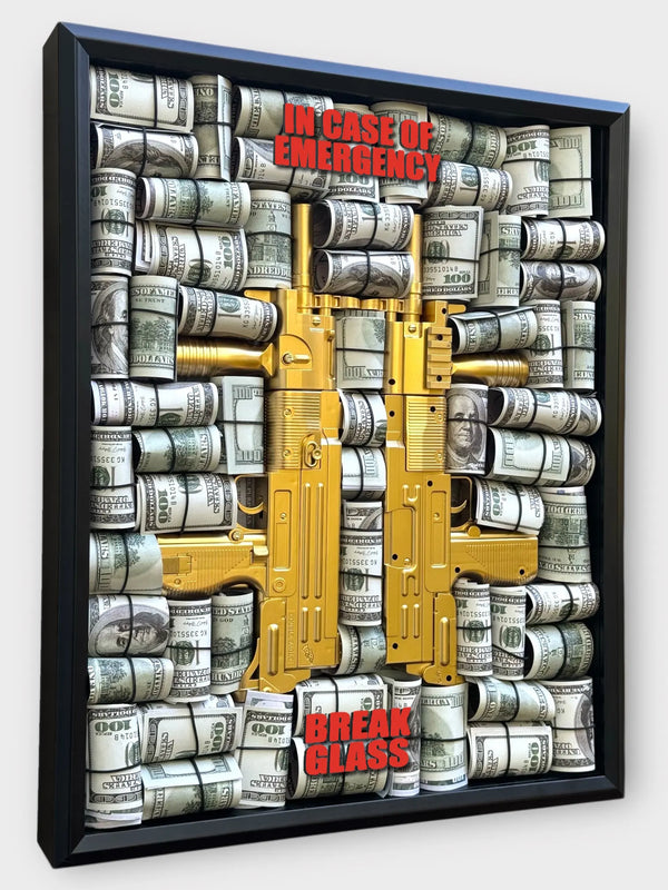 Cartel Gold Uzi Art - Derich Gallery