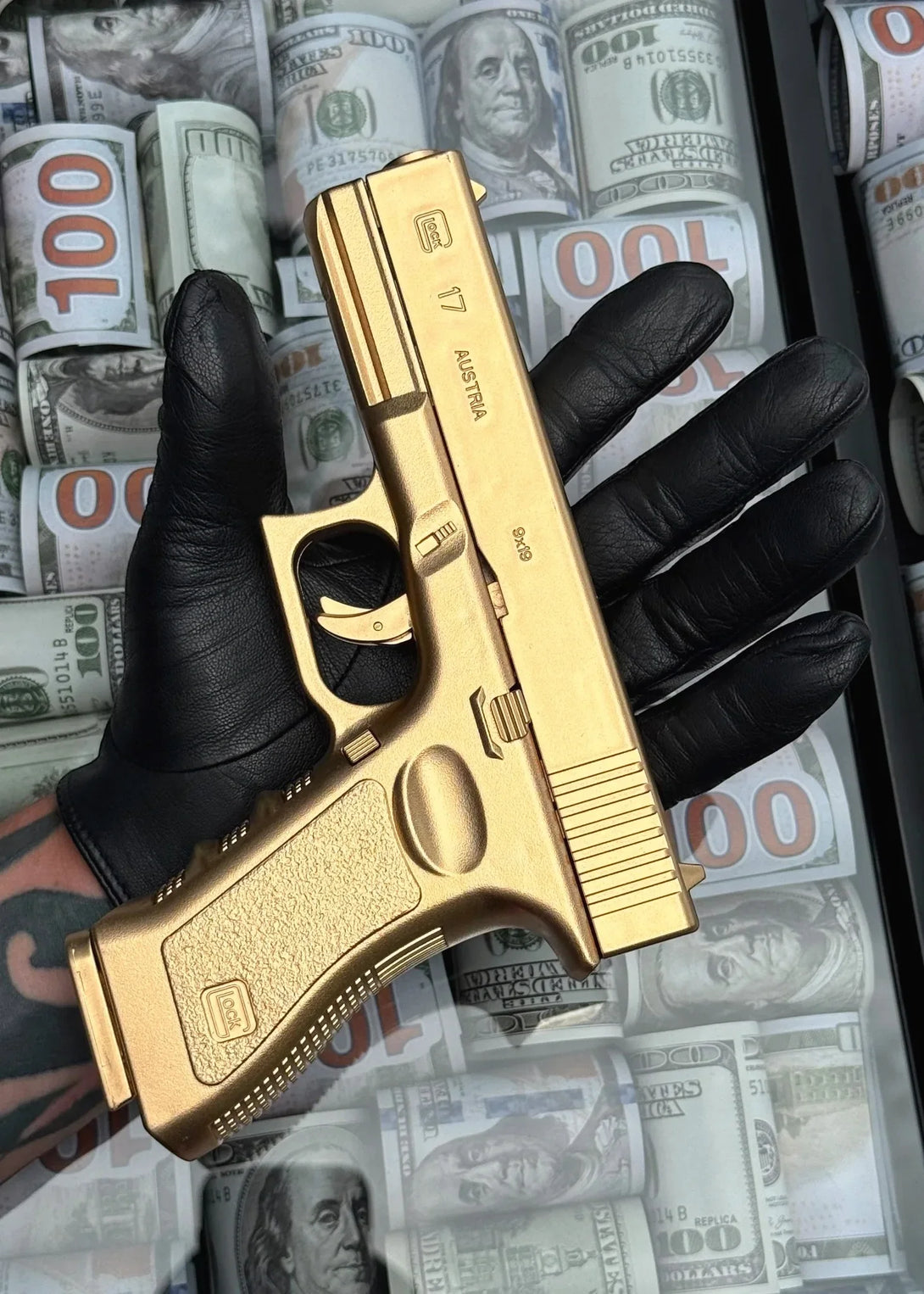 Gold Glock Duo | 16×20 in - Derich Gallery