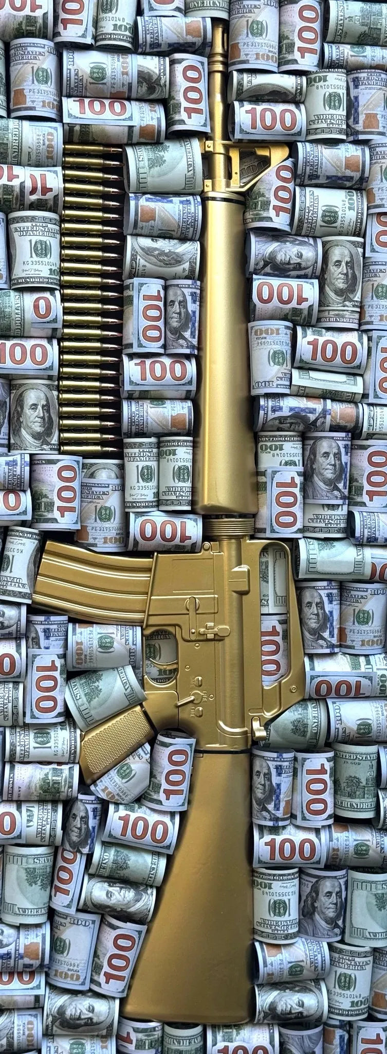 Full Cash 16 | 46x22 in - Derich Gallery